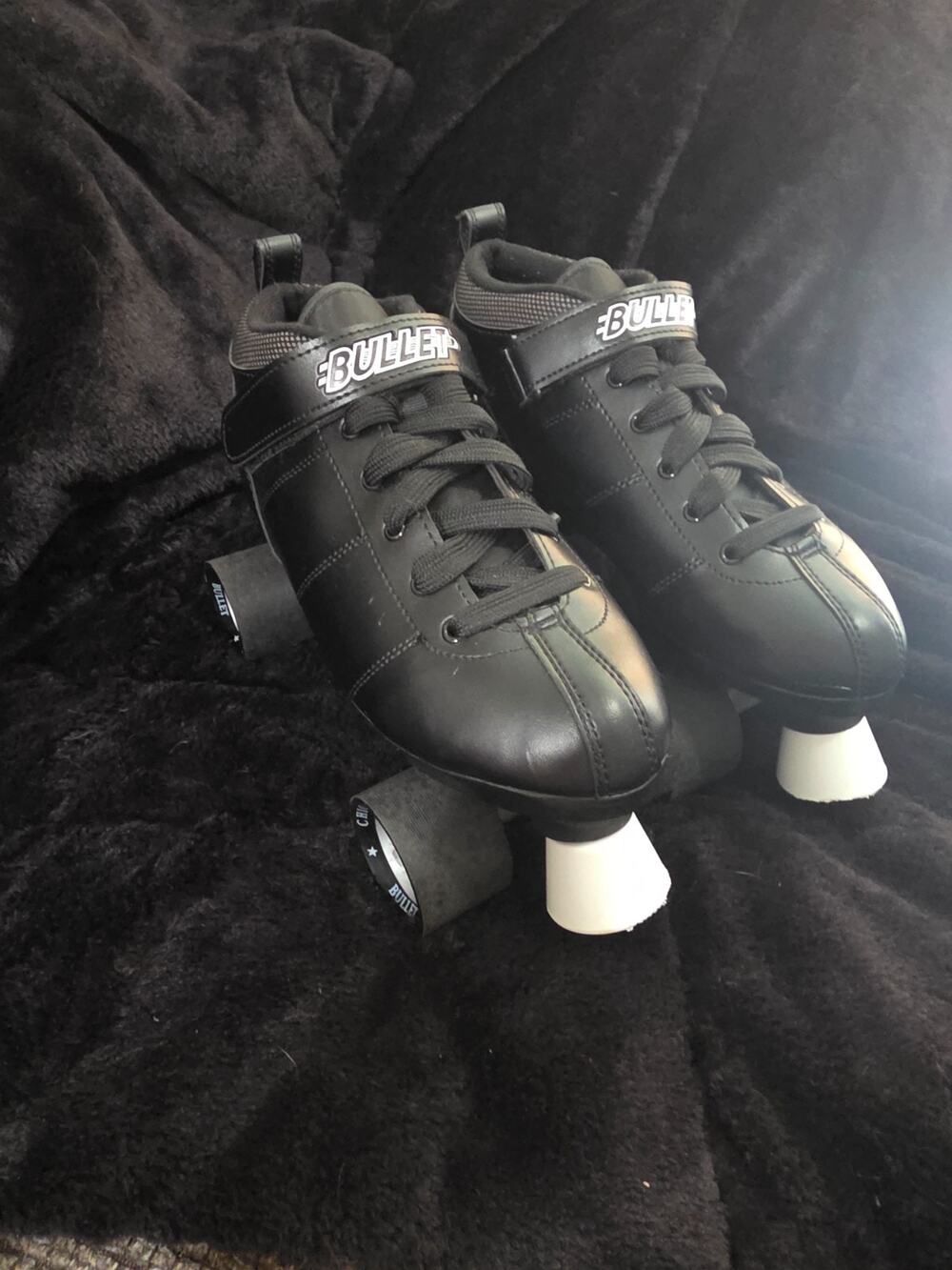 Chicago Bullet Men's Size 10 Black Quad Speed Roller Skates Indoor Outdoor
